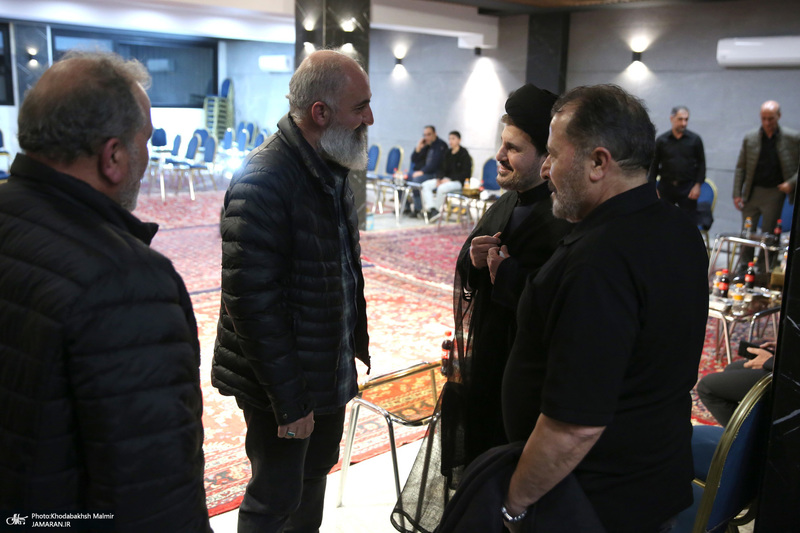 حضور سید حسن خمینی در منزل آیت الله امام جمارانی