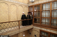 بازدید دکتر روحانی از بیت تاریخی امام خمینی(ره) در نجف اشرف