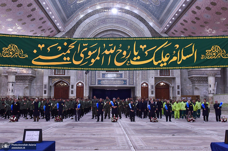 مراسم گل افشانی حرم مطهر امام خمینی (س)