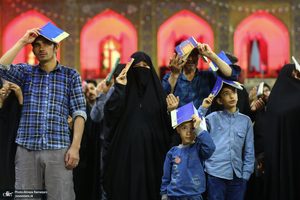 مراسم دعا و احیای شب بیست و یکم ماه رمضان در حرم امام رضا(ع)