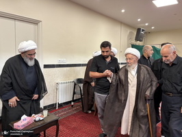 مراسم عزاداری روز تاسوعای حسینی در بیوت مراجع و علماء‎