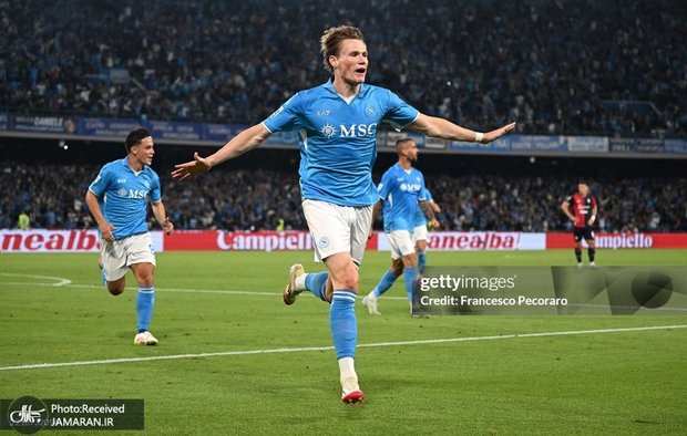 عکس و ویدیوی گل آکروباتیک و دیدنی ناپولی برای قهرمانی سری A