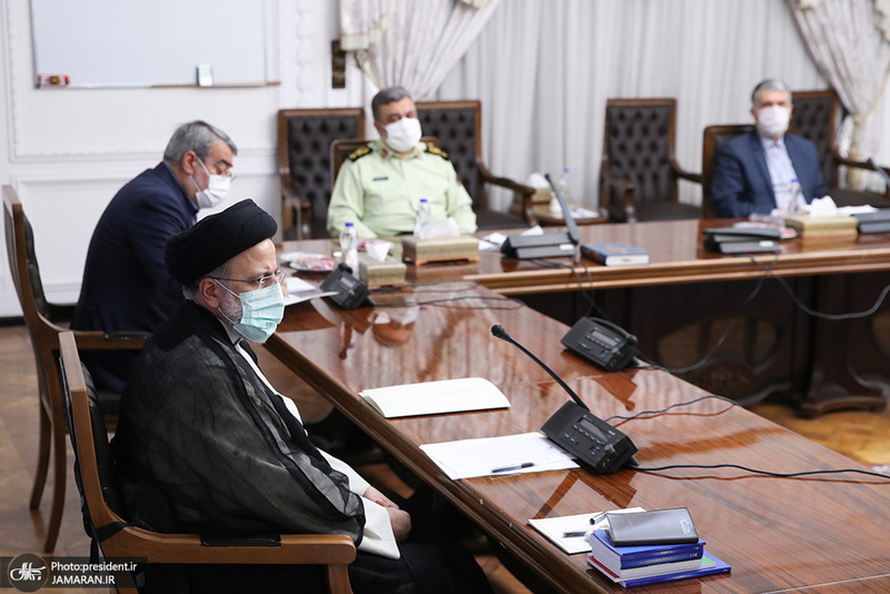 جلسه روسای کمیته‌های تخصصی ستاد ملی مقابله با کرونا با حضور رئیسی