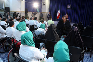 دیدار مدال‌آوران کاروان ورزشی ایران در بازی‌های پاراآسیایی اندونزی با رهبر معظم انقلاب