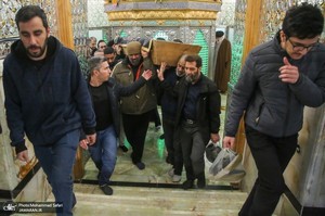 مراسم تشییع و خاکسپاری پدر دکتر جوادی یگانه