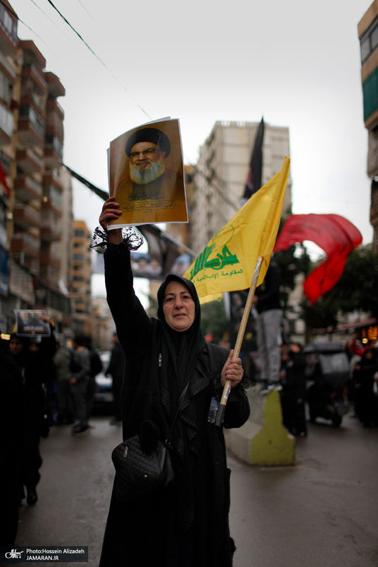 تصاویر اختصاصی جماران از حال و هوای بیروت یک روز مانده به تشییع شهید سید حسن نصرالله (ره)