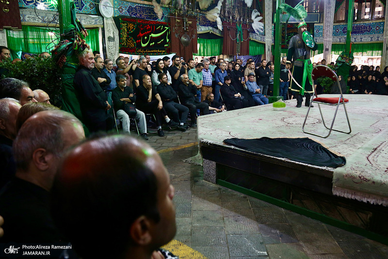 مراسم روز تاسوعاى حسينی در تکیه بزرگ تجریش