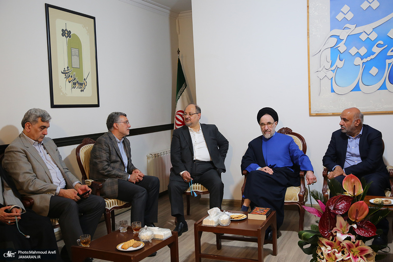 دیدار نوروزی جمعی از وزرای ادوار ایران با سید محمد خاتمی