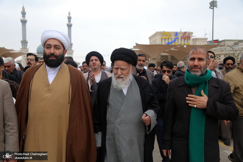 مراسم تشییع و خاکسپاری حجت الاسلام والمسلمین حاج شیخ عباس صالحی منش(ره)