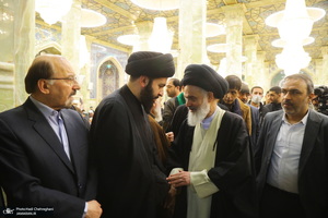 مراسم ترحیم و بزرگداشت آیت الله سید محمدعلی شیرازی در مسجد اعظم قم