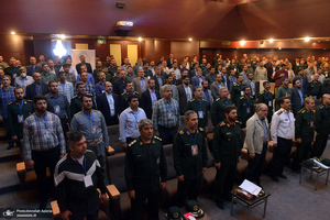 تجدید میثاق فرمانده و پرسنل قرارگاه شهید فهمیده با آرمان های حضرت امام خمینی (س)