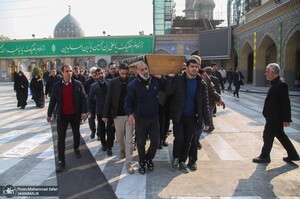مراسم تشییع و خاکسپاری پدر دکتر جوادی یگانه