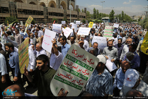 راهپیمایی اعتراض آمیز علیه جنایات در مسجد الاقصی و میانمار 