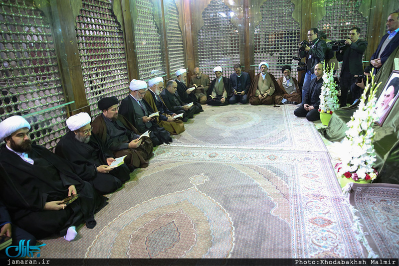 تجدید میثاق رئیس قوه قضائیه و مسئولان عالی قضایی با آرمان‌های امام خمینی(س) 