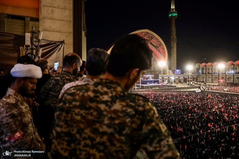 مراسم وداع با پیکر رهبر شهید