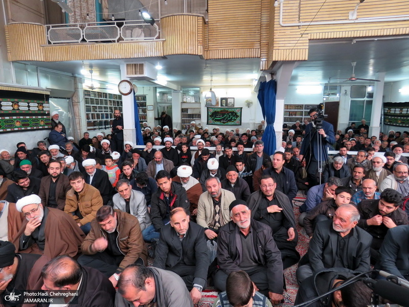 عزاداری در بیوت مراجع عظام تقلید و علما در سالروز شهادت حضرت فاطمه(س)
