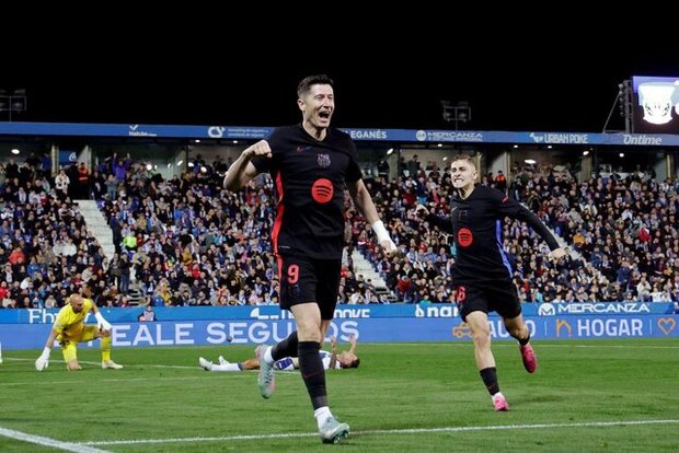 پیروزی مهم بارسلونا در خانه لگانس