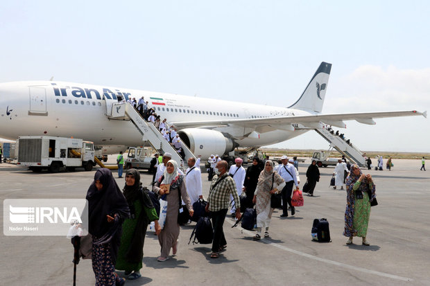 همه ۱۲۵۰ حاجی هرمزگان از سرزمین وحی برگشتند