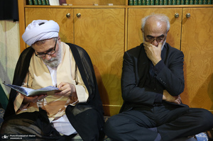 مراسم بزرگداشت آیت الله حسن صانعی (ره) در حسینیه جماران -1