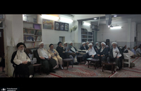 مراسم ولادت حضرت امام رضا (ع) در دفتر آیت الله العظمی صانعی (ره) + تصاویر