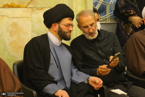 مراسم بزرگداشت شهیدان «علی رازینی» و «محمد مقیسه» در مسجد اعظم قم‎