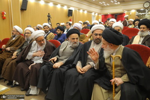 مراسم رونمایی از نرم افزار مجموعه آثار آیت الله العظمی صافی گلپایگانی (ره)