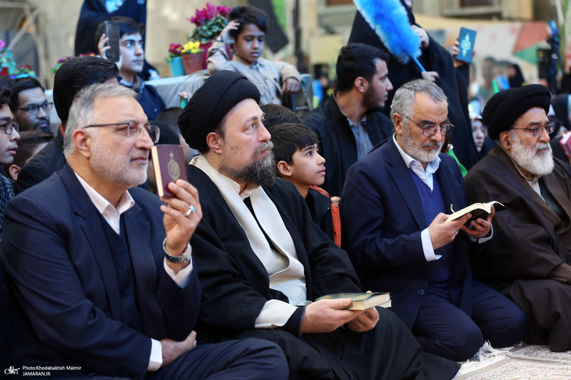 اجتماع باشکوه نوجوانان آرمانی لشکر قدس در حرم مطهر امام خمینی (س)