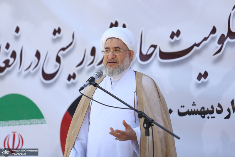 تجمع طلاب و اساتید حوزه علمیه قم در حمایت از مردم فلسطین و محکومیت حادثه تروریستی افغانستان‎