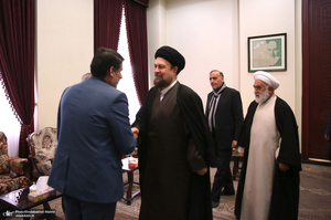 دیدار اعضای هیئت امنای هیئت رزمندگان اسلام مدافع حرم با سید حسن خمینی