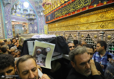 مراسم تشییع و خاکسپاری آیت الله حسن صانعی (ره) در قم