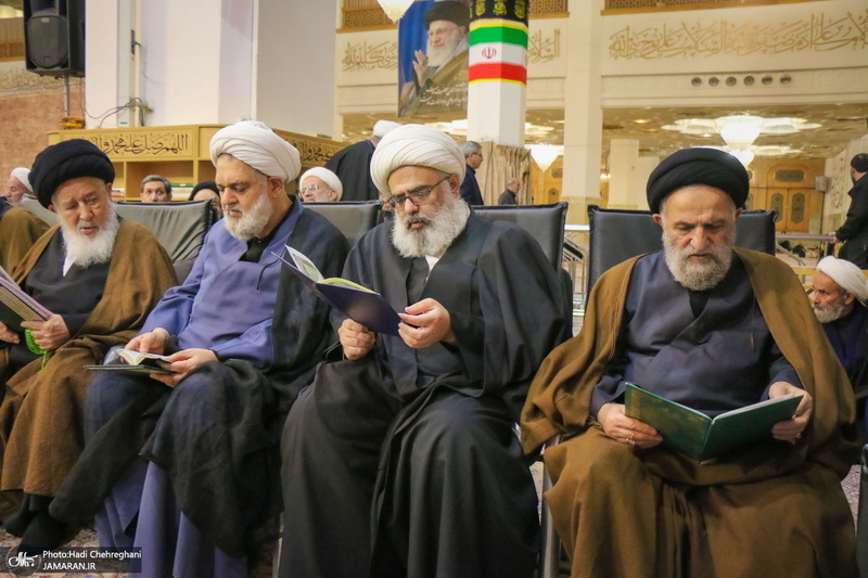 مراسم بزرگداشت شهید علی لاریجانی در حرم حضرت معصومه (س)