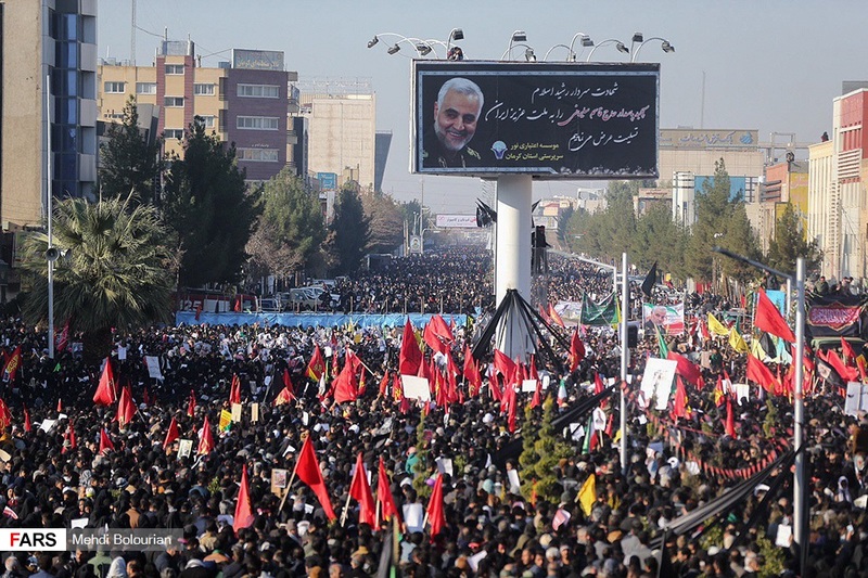 مراسم تشییع و خاکسپاری سردارحاج قاسم سلیمانی در کرمان