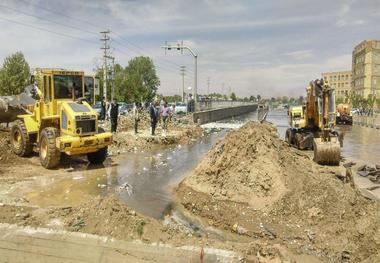 طغیان آب در کانال فردیس خسارت برجای گذاشت