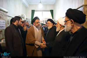 مراسم بزرگداشت حجت الاسلام و المسلمین قرهی در مسجد مسجد حجت بن الحسن(عج)