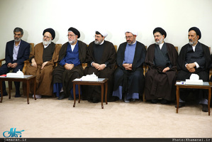 دیدار دست‌اندرکاران کنگره بزرگداشت آیت‌الله مصطفی خمینی(ره) با رهبر معظم انقلاب 