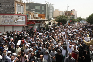 جمعه خشم و نصر و تشییع پنج شهید حمله رژیم صهیونیستی در قم