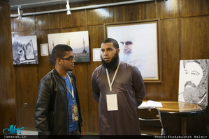 بازدیدی جمعی از شرکت کنندگان خارجی در سی و پنجمین دوره مسابقات بین المللی قرآن کریم ازبیت امام خمینی 