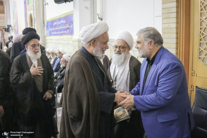 مراسم بزرگداشت آیت‌الله العظمی فیاض در حرم مطهر حضرت معصومه (س)