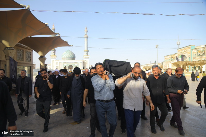 مراسم تشییع همسر مرحوم آیت الله راستی کاشانی (ره)