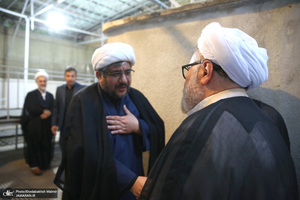 مراسم وداع با پیکر آیت الله حسن صانعی (ره) در جماران