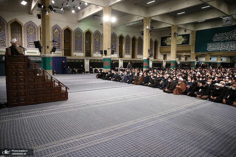 آخرین شب مراسم عزاداری حضرت فاطمه‌زهرا (س) در حسینیه امام خمینی