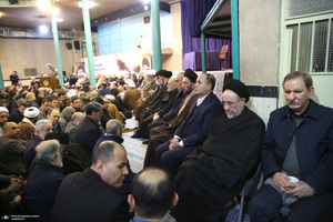 مراسم سالگرد رحلت آیت‌الله سید محمد موسوی بجنوردی در حسینیه جماران  -2