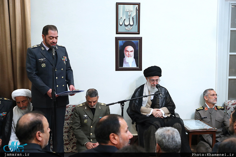 دیدار فرماندهان قرارگاه پدافند هوایی خاتم‌الانبیاء(ص) ارتش با رهبر معظم انقلاب