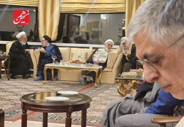 دیدار چهره‌های روحانی و سیاسی در منزل کرباسچی + عکس ها