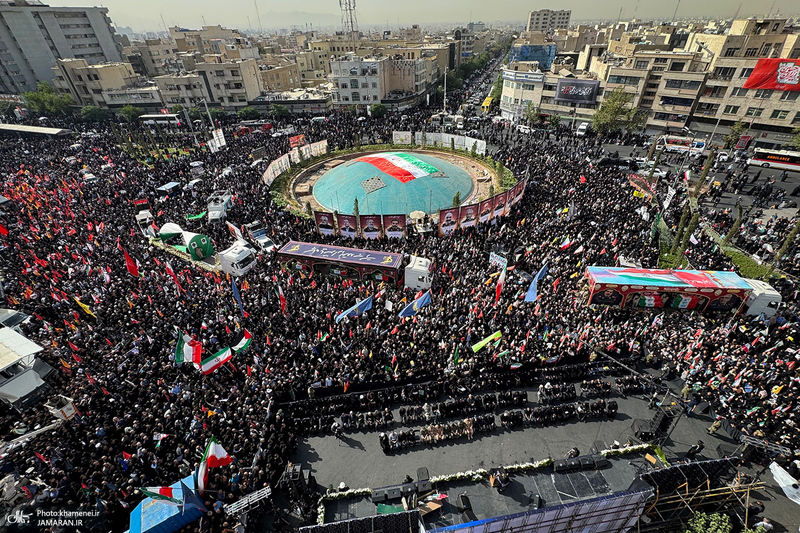 مراسم تشییع شهدای جنگ تحمیلی رژیم صهیونیستی در تهران-4