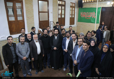 دیدار مدیرکل ارشاد و جمعی از اهالی رسانه قم با سید علی خمینی