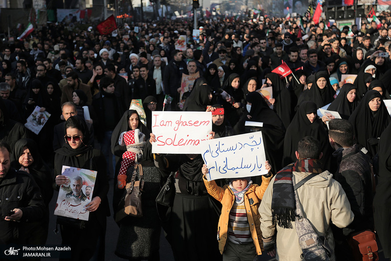 حضور میلیون ها تهرانی در تشییع پیکر مطهر سردار قاسم سلیمانی - 5