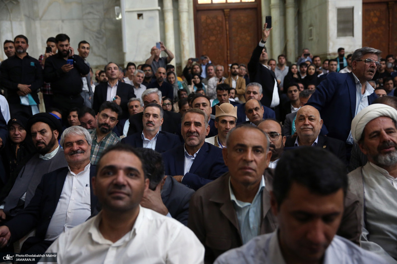 تقدیر از حضور مردم با حضور رئیس جمهور منتخب مسعود پزشکیان