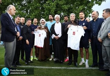 بازدید دبیر شورای عالی انقلاب فرهنگی و معاون فرهنگی وزارت ورزش از اردوی تیم ملی فوتبال