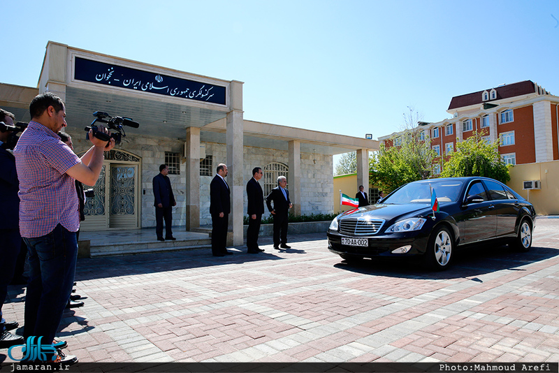 حضور وزیر امور خارجه در سرکنسولگری ایران در نخجوان